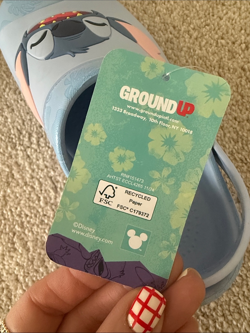 Kids Size 2 Stitch Ground Up Slip on Shoes - Picture 4 of 4